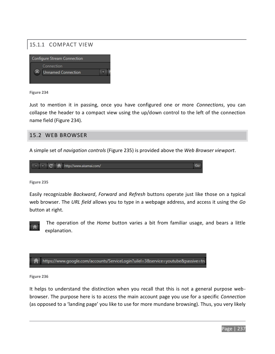 Compact view, Web browser | NewTek TriCaster 855 User Manual | Page 253 / 368