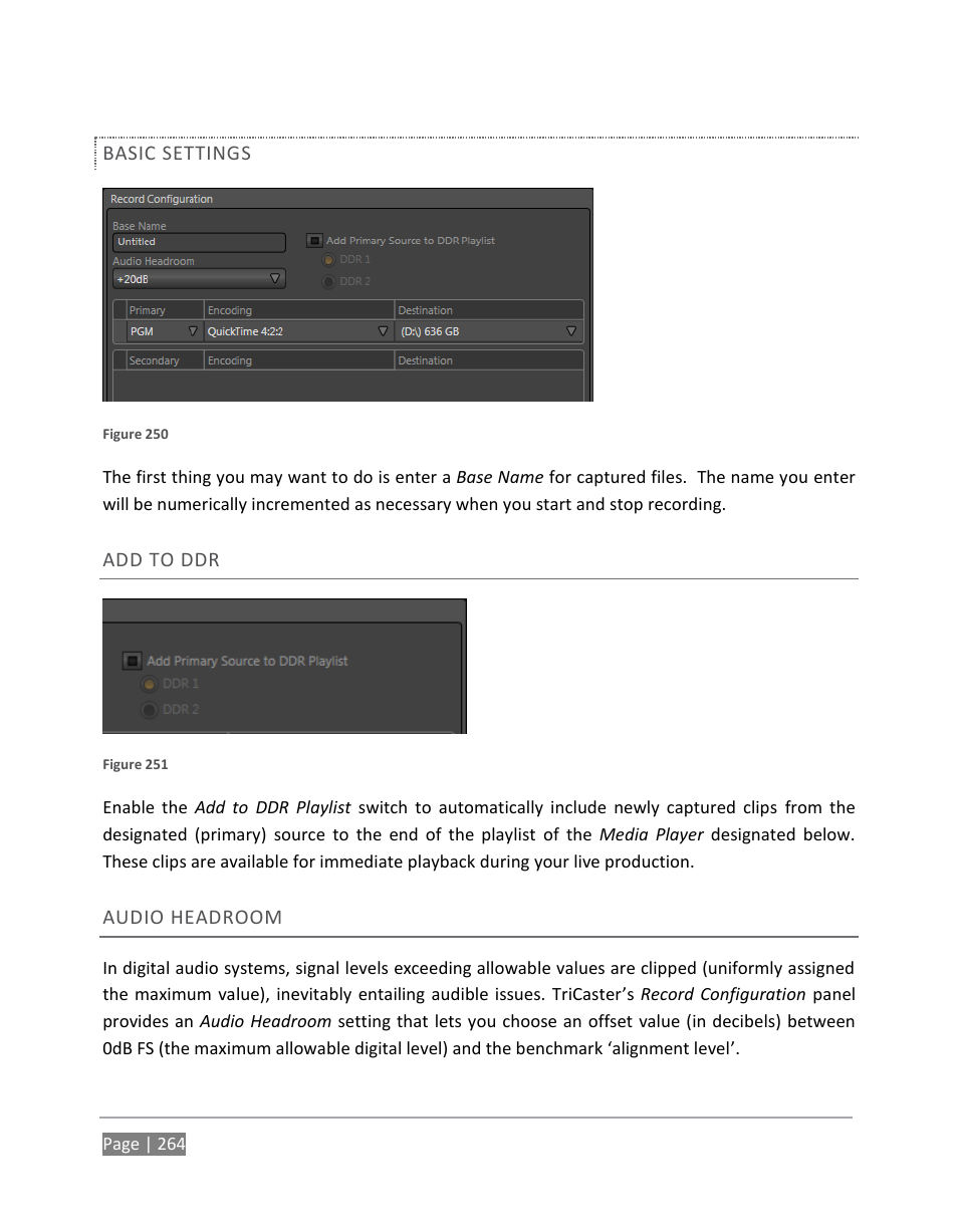 Audio headroom | NewTek TriCaster 855 User Manual | Page 280 / 368