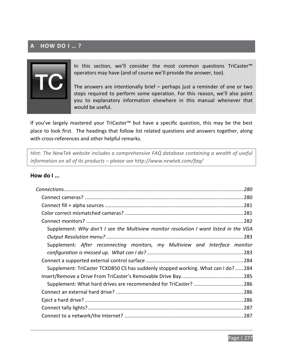 How do i | NewTek TriCaster 855 User Manual | Page 293 / 368