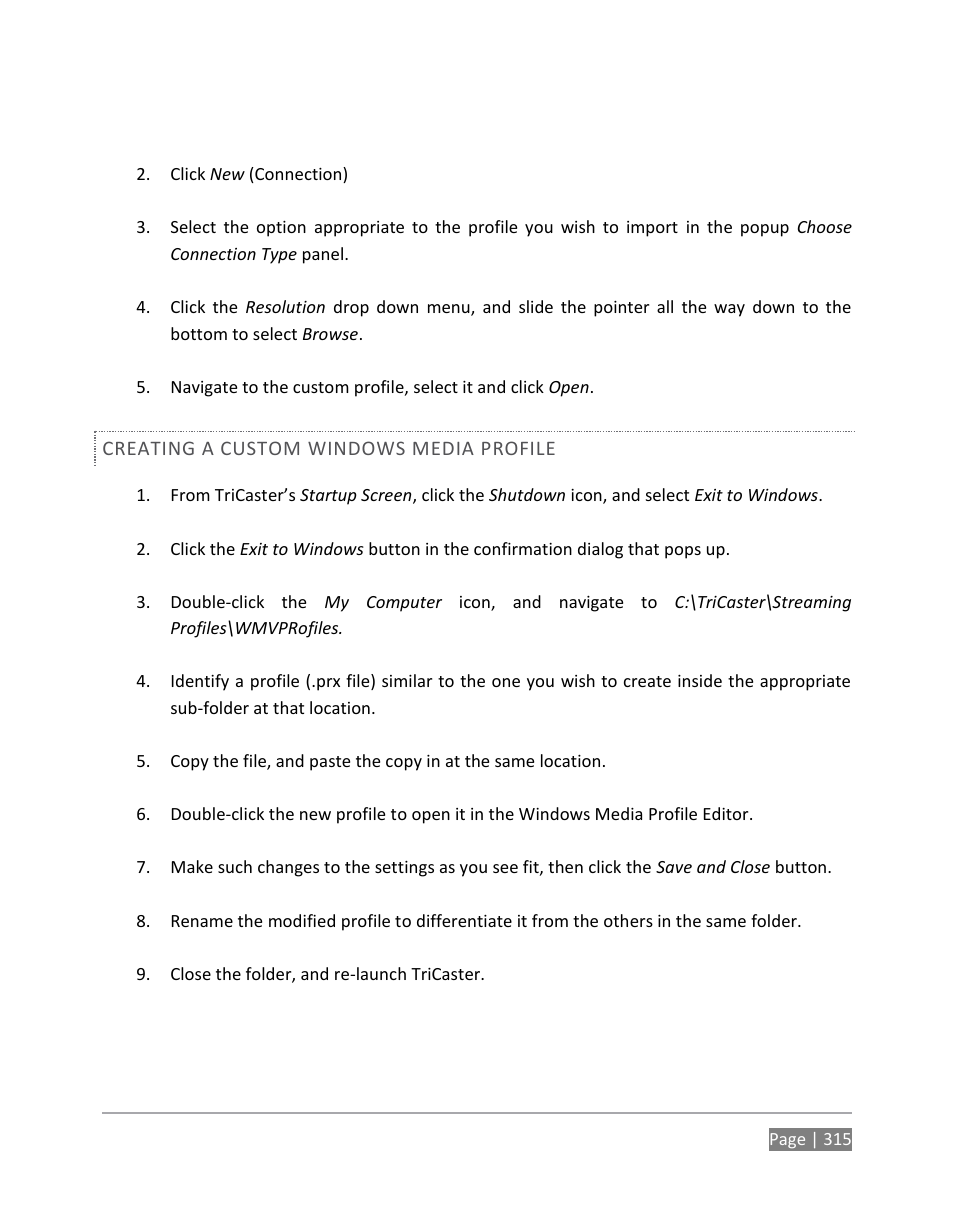 NewTek TriCaster 855 User Manual | Page 331 / 368