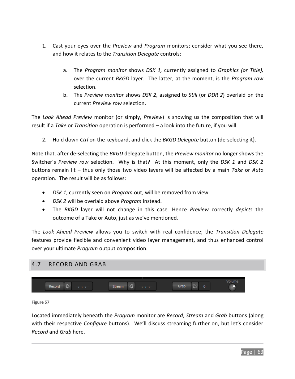 Record and grab | NewTek TriCaster 855 User Manual | Page 79 / 368