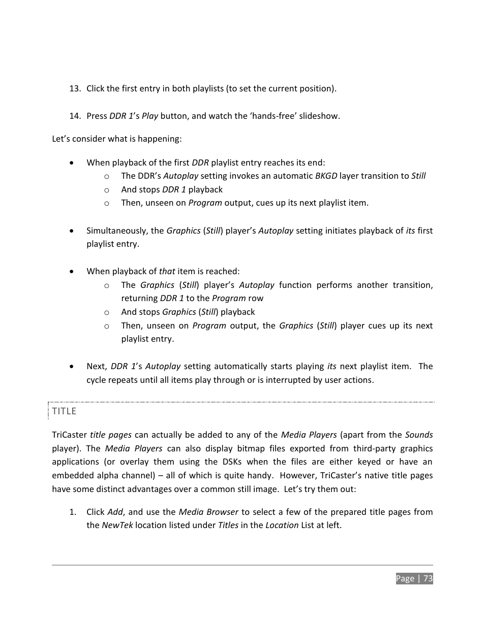 NewTek TriCaster 855 User Manual | Page 89 / 368