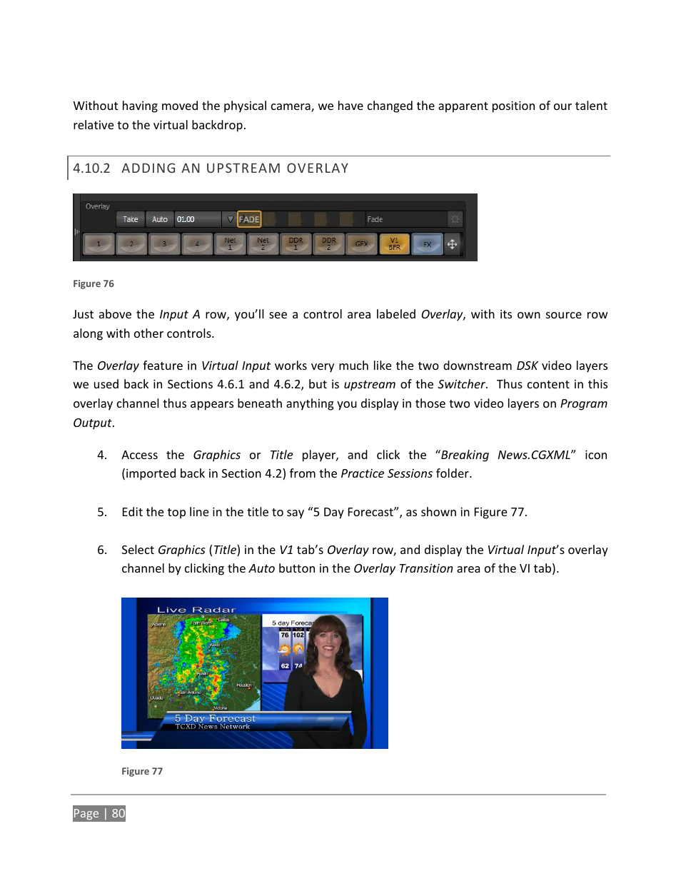 Adding an upstream overlay | NewTek TriCaster 855 User Manual | Page 96 / 368