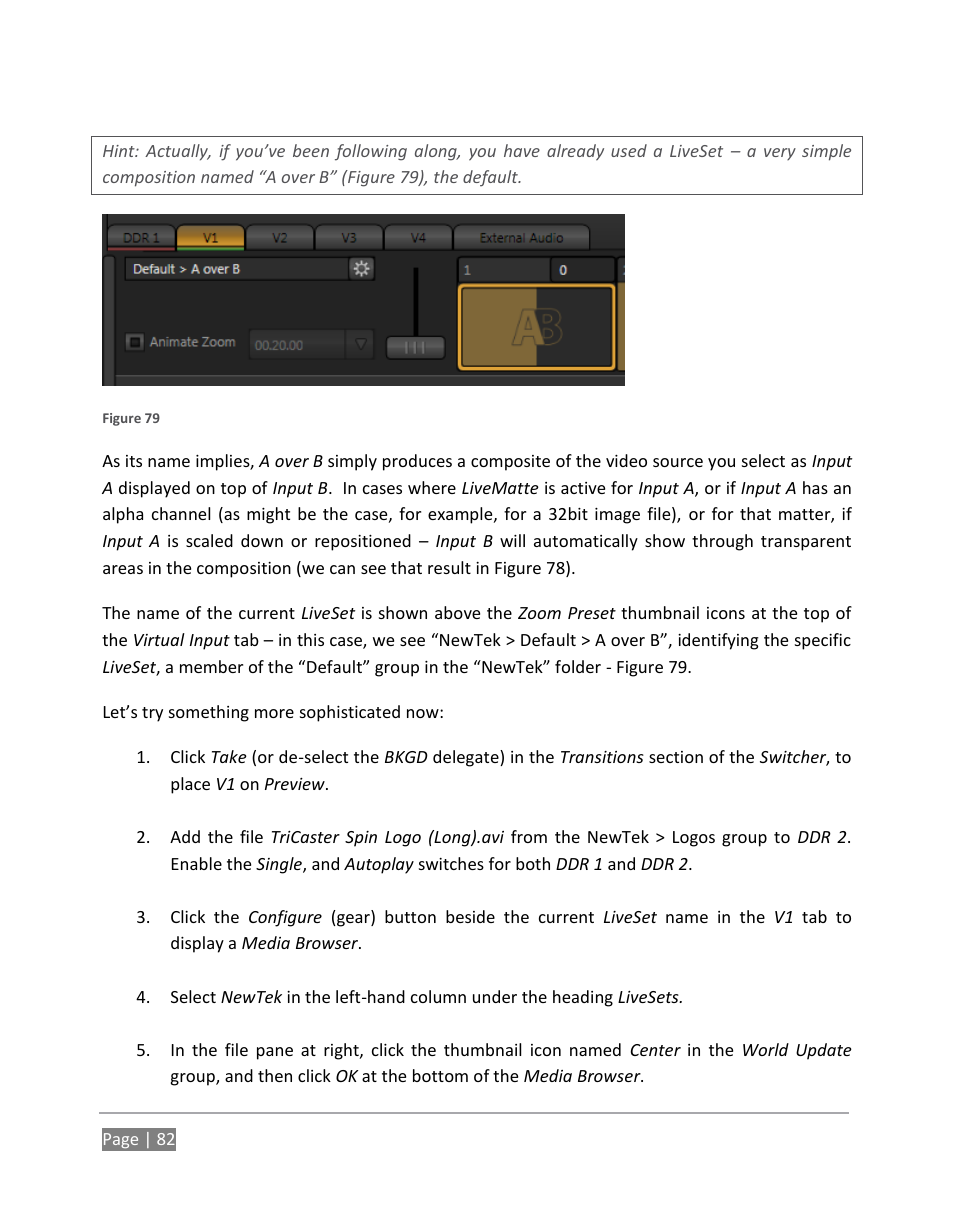 NewTek TriCaster 855 User Manual | Page 98 / 368