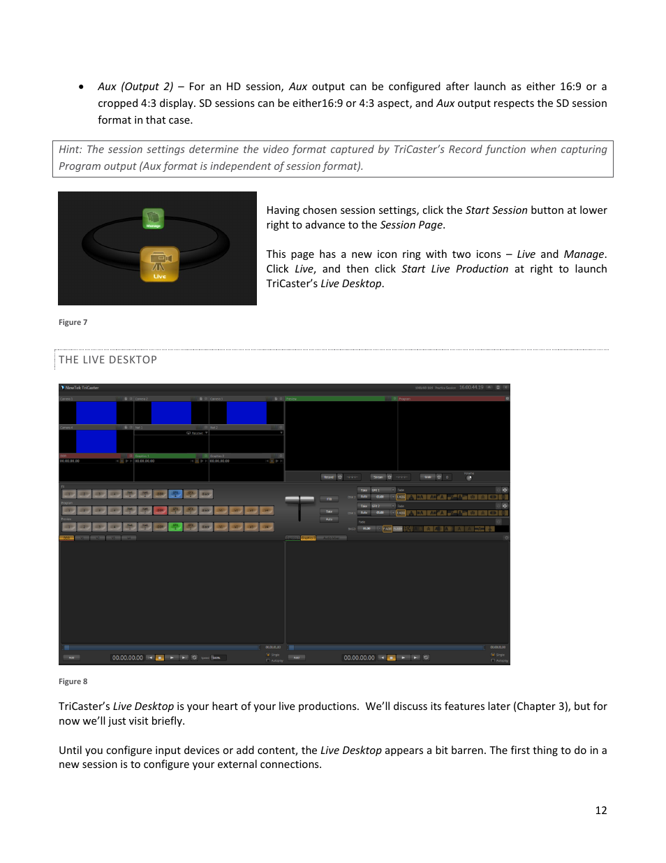 The live desktop | NewTek TriCaster 40 User Manual | Page 14 / 80