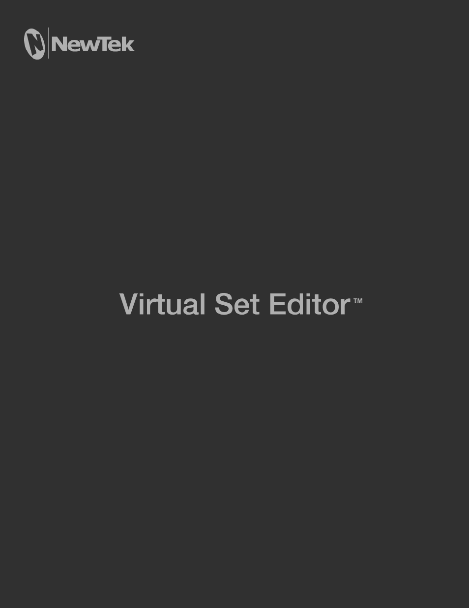 NewTek Virtual Set Editor User Manual | 54 pages