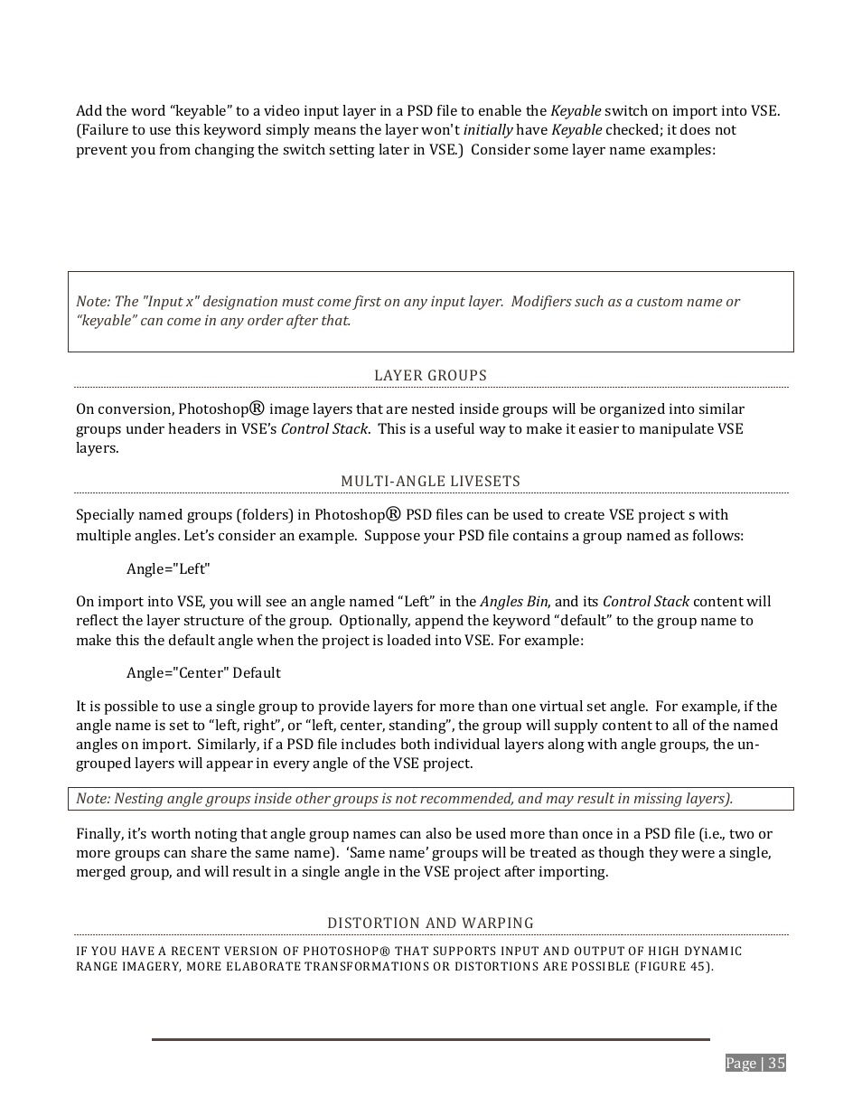 NewTek Virtual Set Editor User Manual | Page 37 / 54
