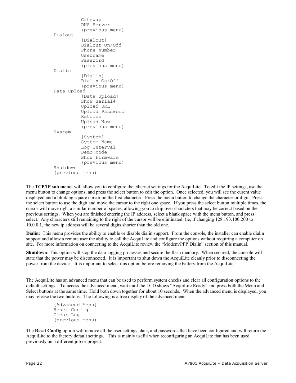 Obvius A7801 User Manual | Page 22 / 27