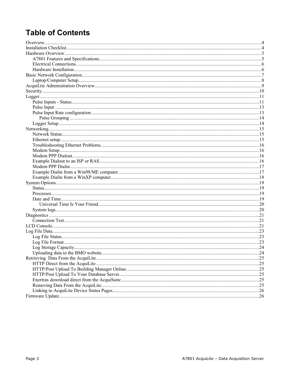 Obvius A7801 User Manual | Page 3 / 27