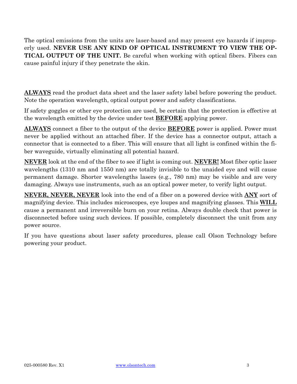 Olson Technology LP-CAN User Manual | Page 3 / 21