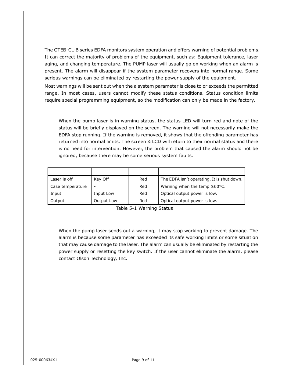 Olson Technology OTEB-CL-B User Manual | Page 11 / 12