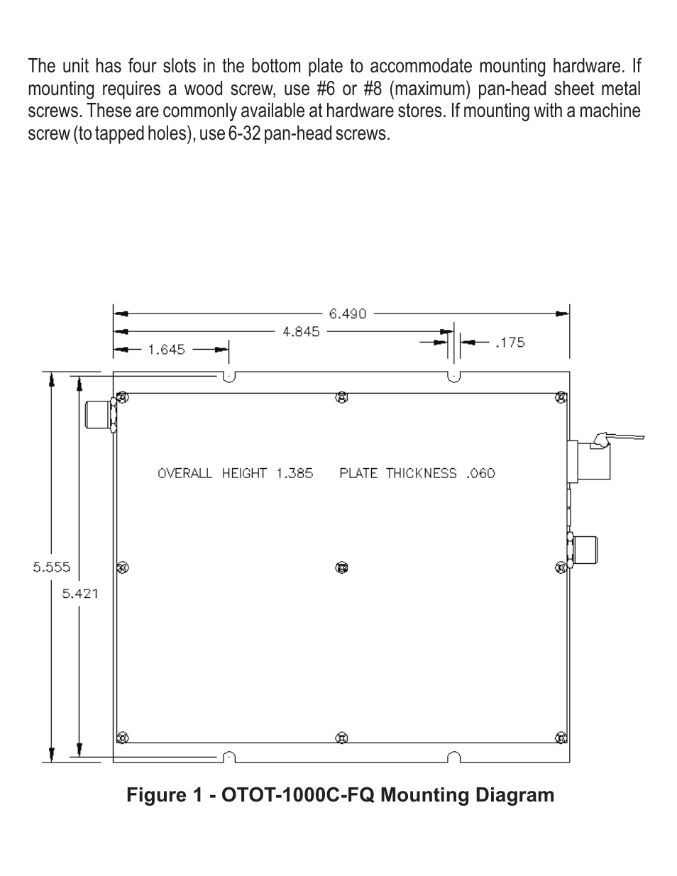 Olson Technology OTOT-1000C-9-FQ User Manual | Page 4 / 8