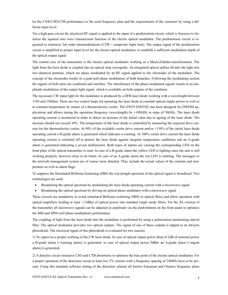 Olson Technology MUSCLE-EM55X User Manual | Page 9 / 69