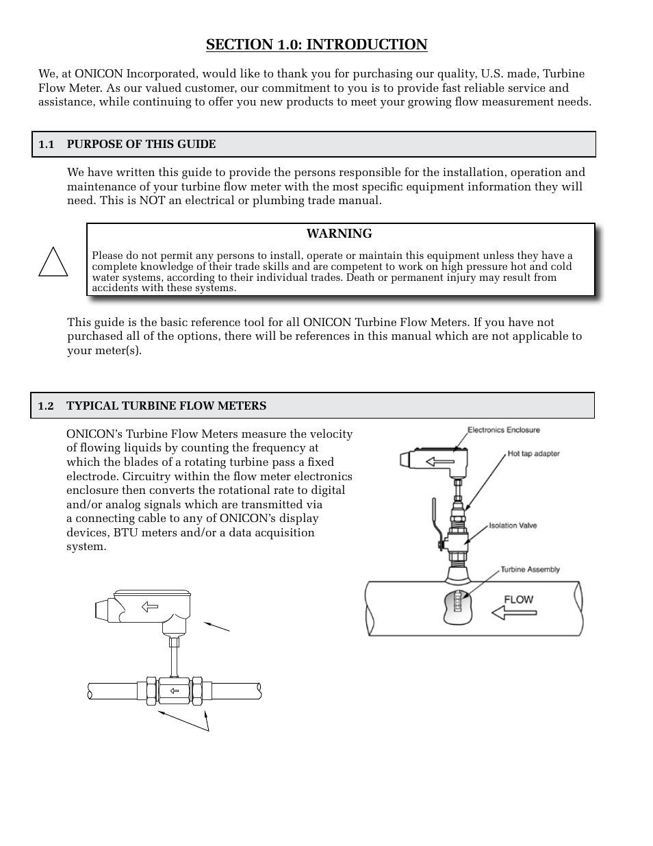 ONICON F-1100 Series User Manual | Page 4 / 53