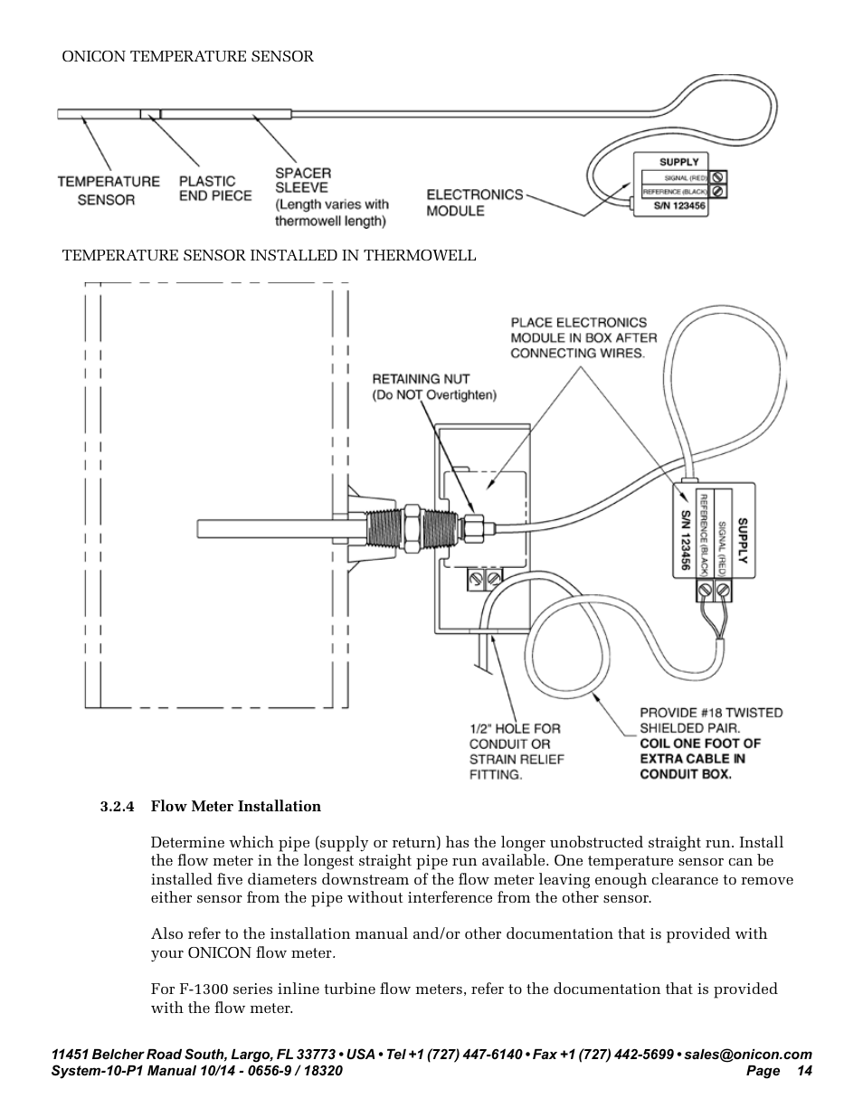 ONICON System-10 P1 User Manual | Page 14 / 67