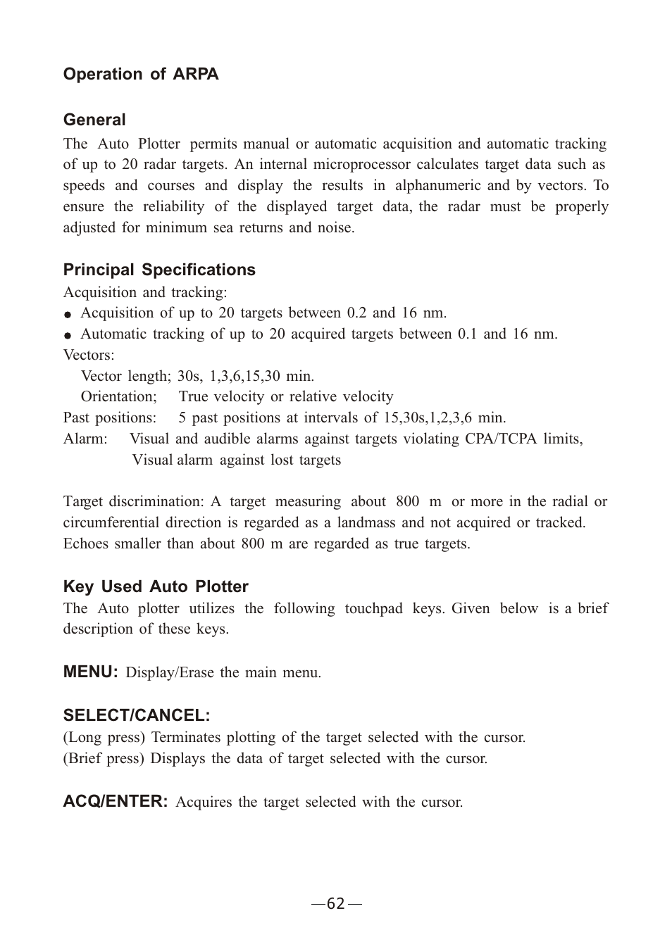 Ò³ãæ 69 | Onwa Marine Electronics KR-12X8 User Manual | Page 69 / 92