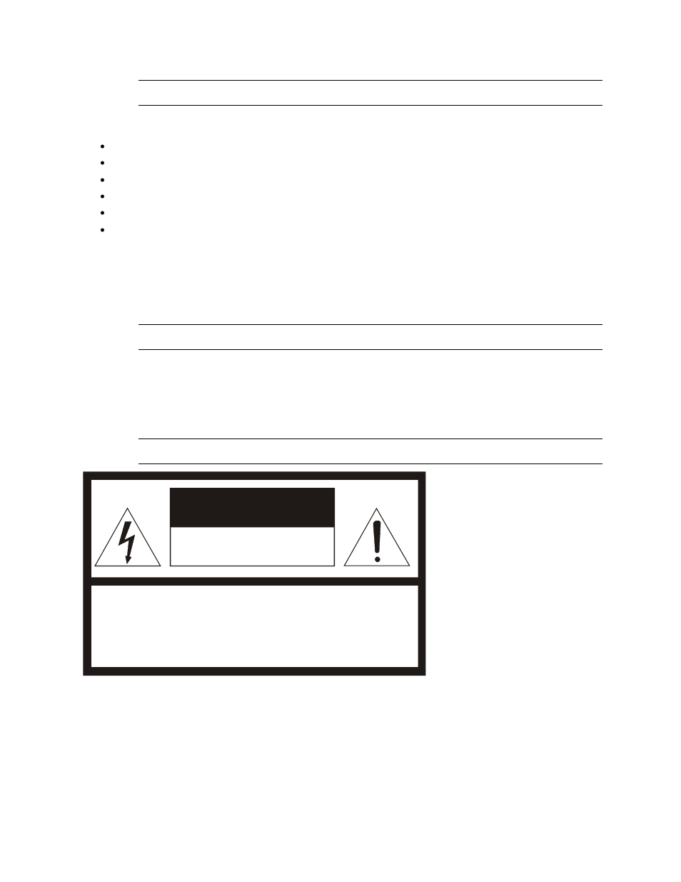 Risk of electric shock do not open | OpenEye Gen6 N-Series Hardware Manual User Manual | Page 6 / 23