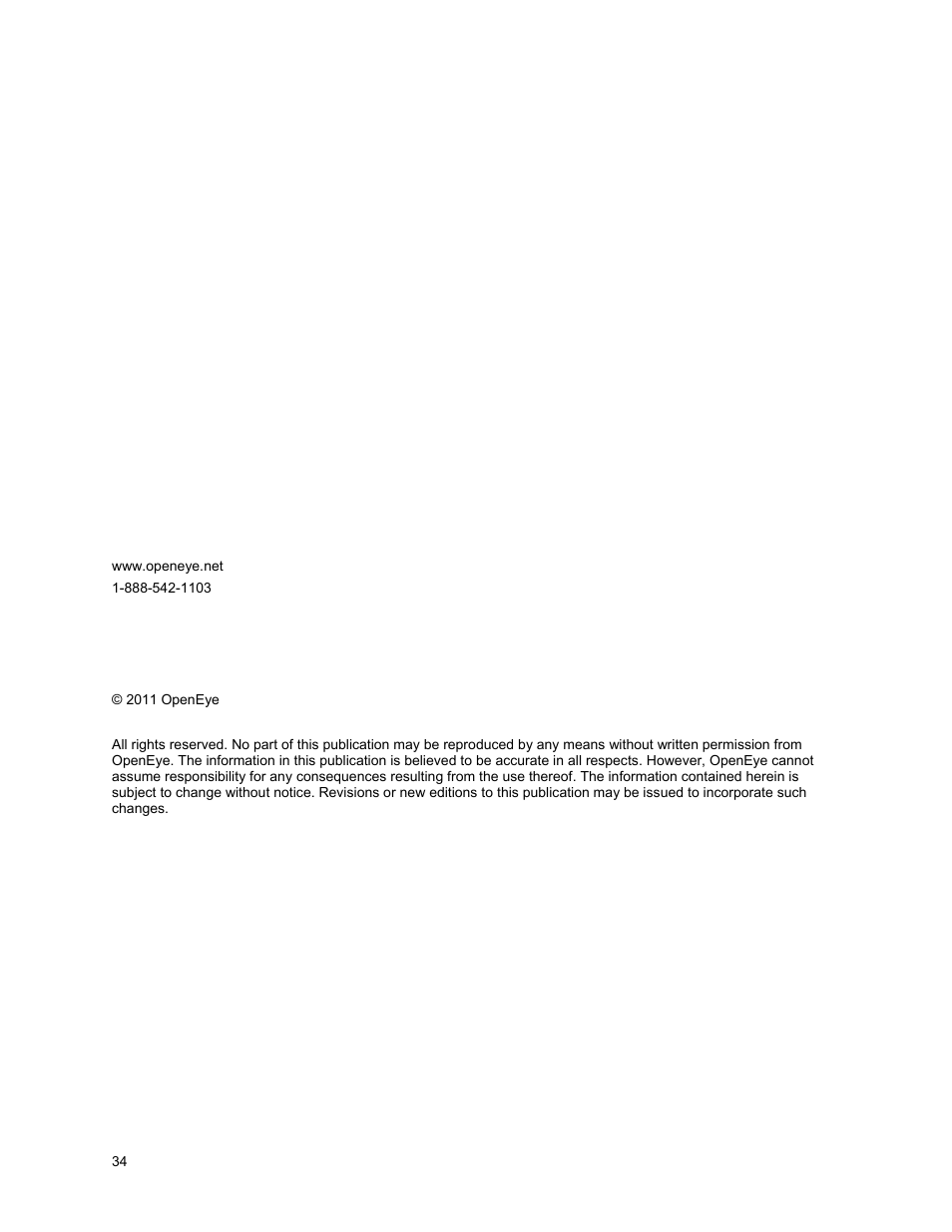 OpenEye OE5 User Manual | Page 34 / 34