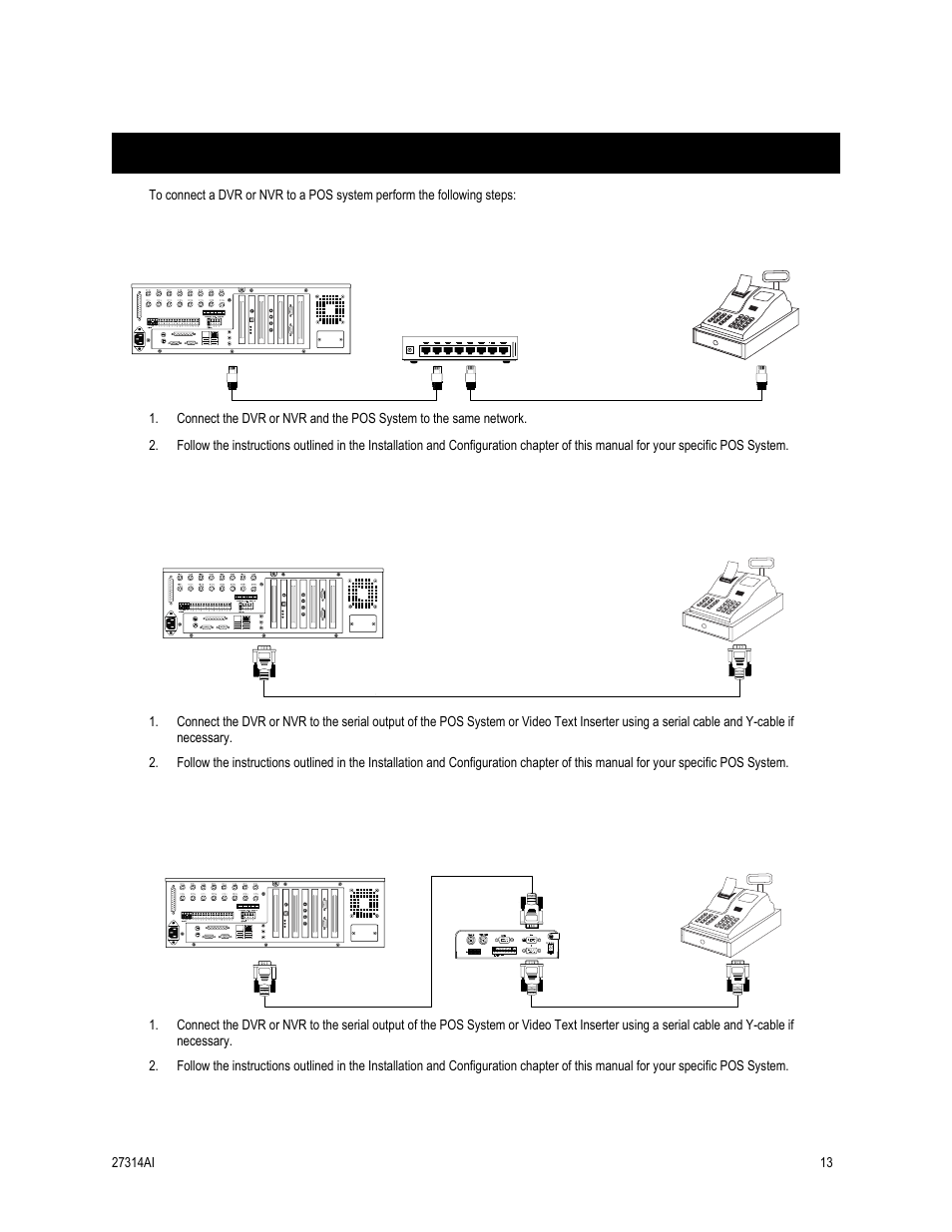 Connecting to a pos device | OpenEye SW-RWTCP User Manual | Page 13 / 51