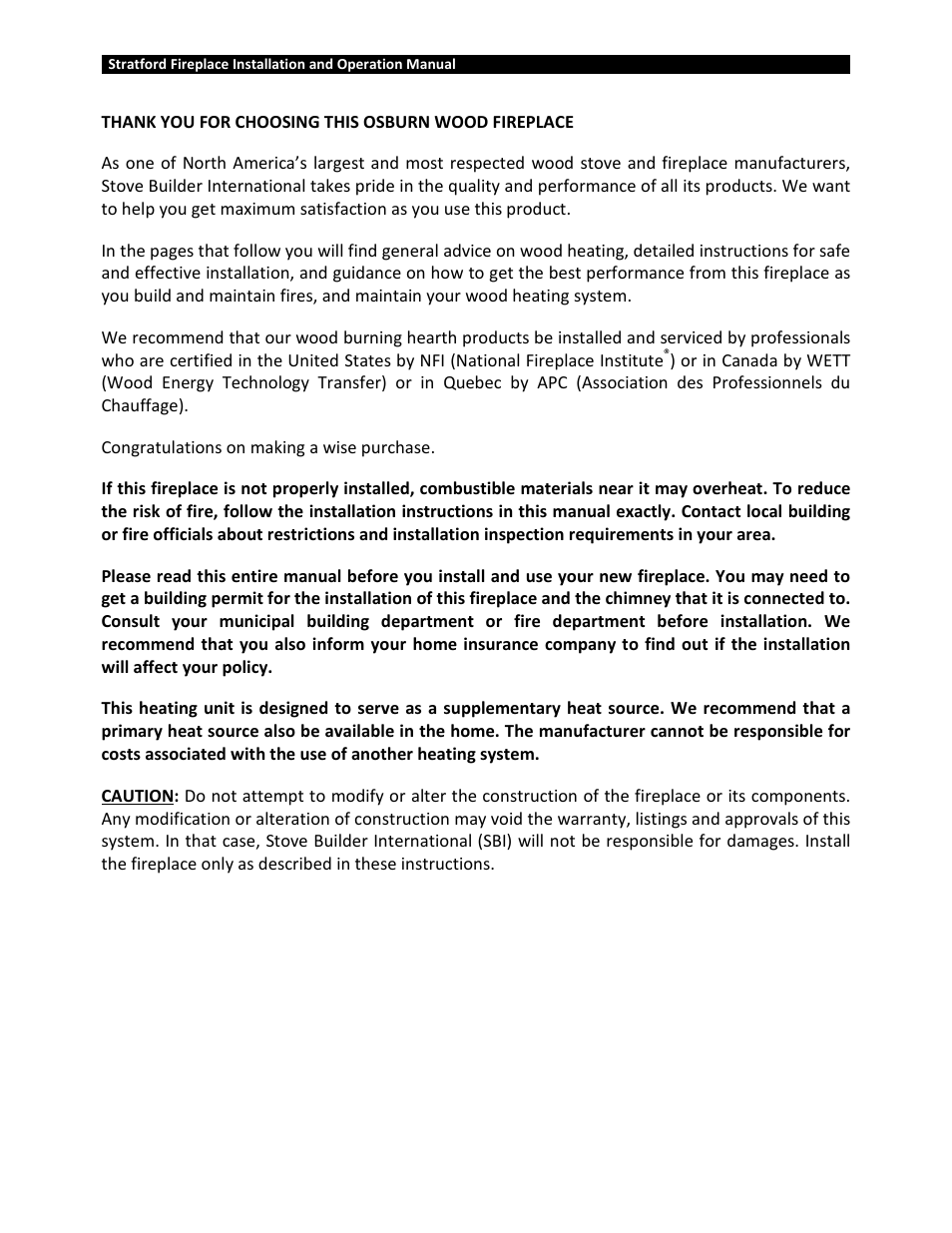 Osburn OB04002 User Manual | Page 2 / 100