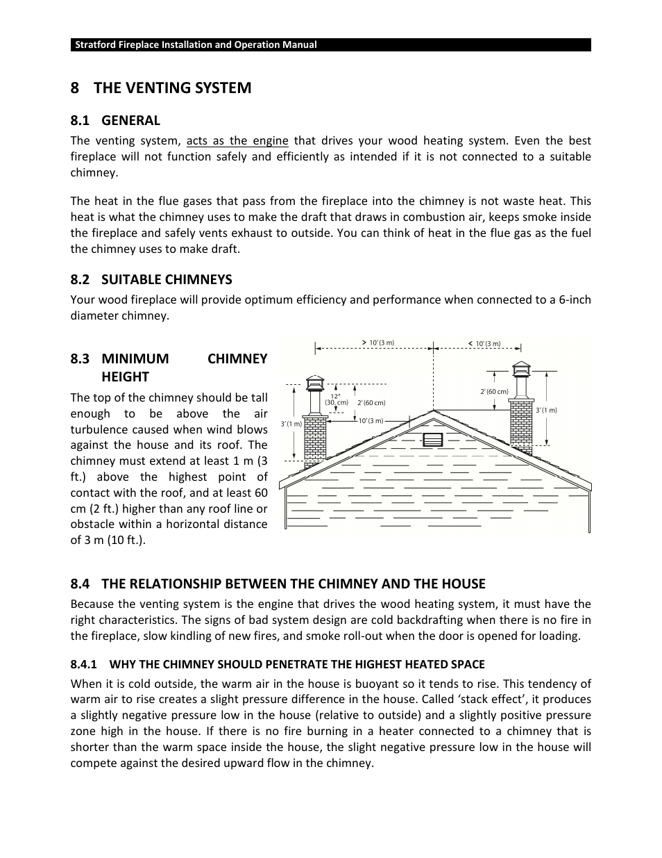 8the venting system | Osburn OB04002 User Manual | Page 51 / 100