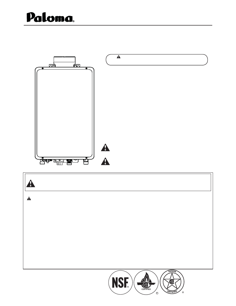 Paloma PH2-20 Direct Vent User Manual | 40 pages