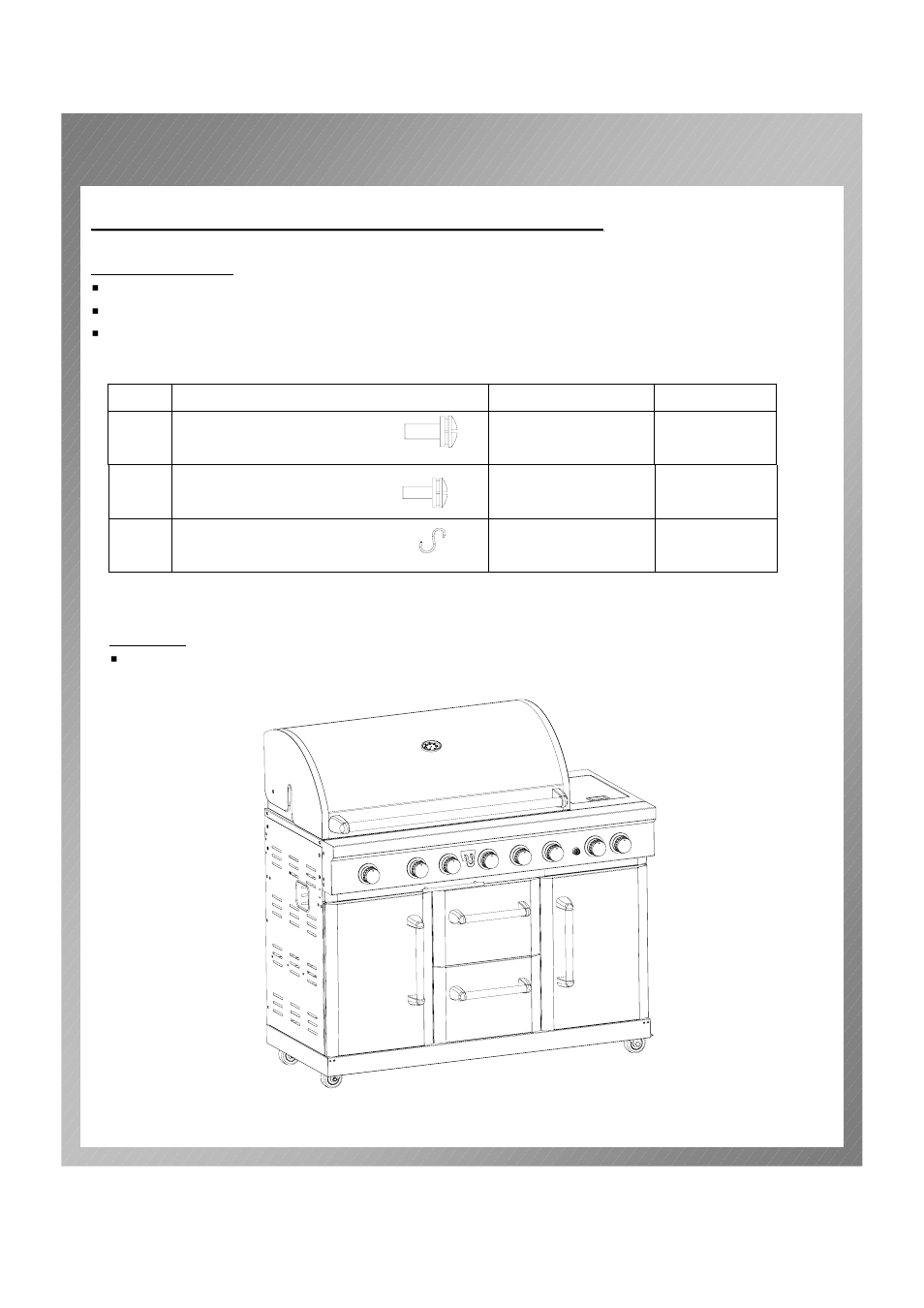 Assembly instructions, Assemble the side shelves to grill | Permasteel PG-50601SRL(N) User Manual | Page 11 / 37