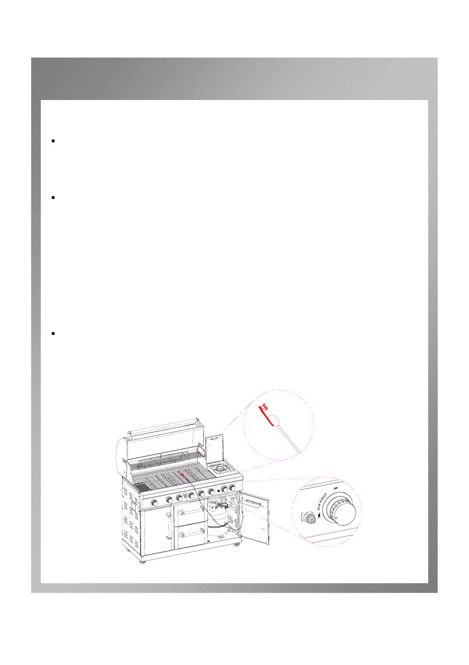 Grill lighting instruction | Permasteel PG-50601SRL(N) User Manual | Page 29 / 37
