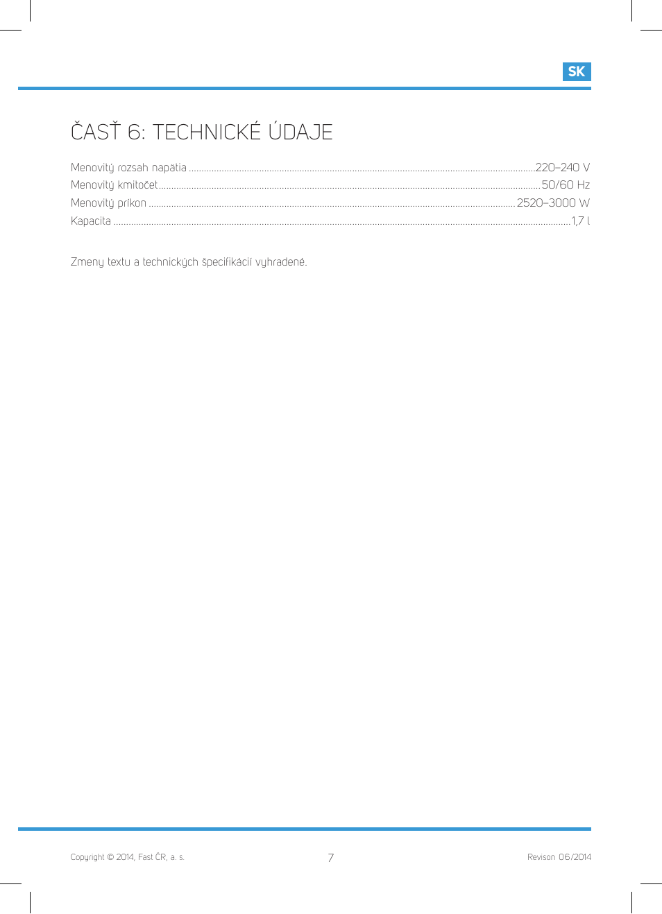 Časť 6: technické údaje | Philco PHWK 2012 User Manual | Page 27 / 48