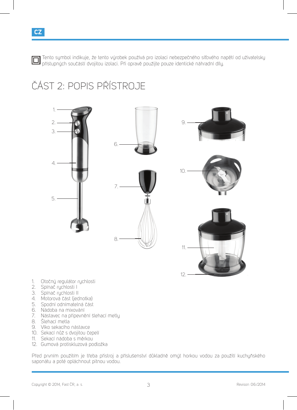 Část 2: popis přístroje | Philco PHHB 6611 User Manual | Page 14 / 48