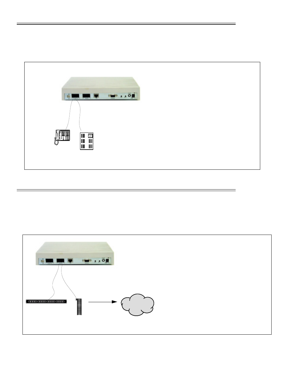 Step 4: connect to phone/fxs interface, Step 5: connect to line/fxo interface | Quintum Technologies Tenor AS Quick Start User Manual | Page 3 / 4