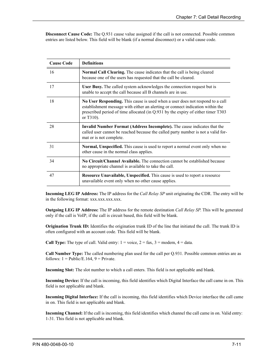 Quintum Technologies Tenor Call Relay SP User Manual | Page 77 / 98