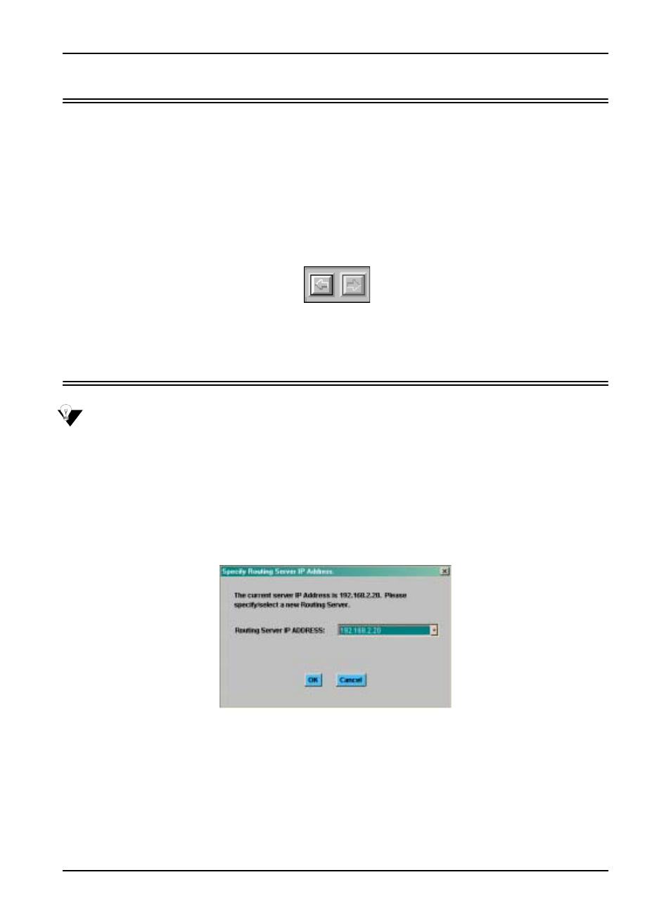 Navigating through the screens, Connect to a different routing server, Navigating through the screens -9 | Connect to a different routing server -9 | Quintum Technologies Call Routing Server User Manual | Page 35 / 70