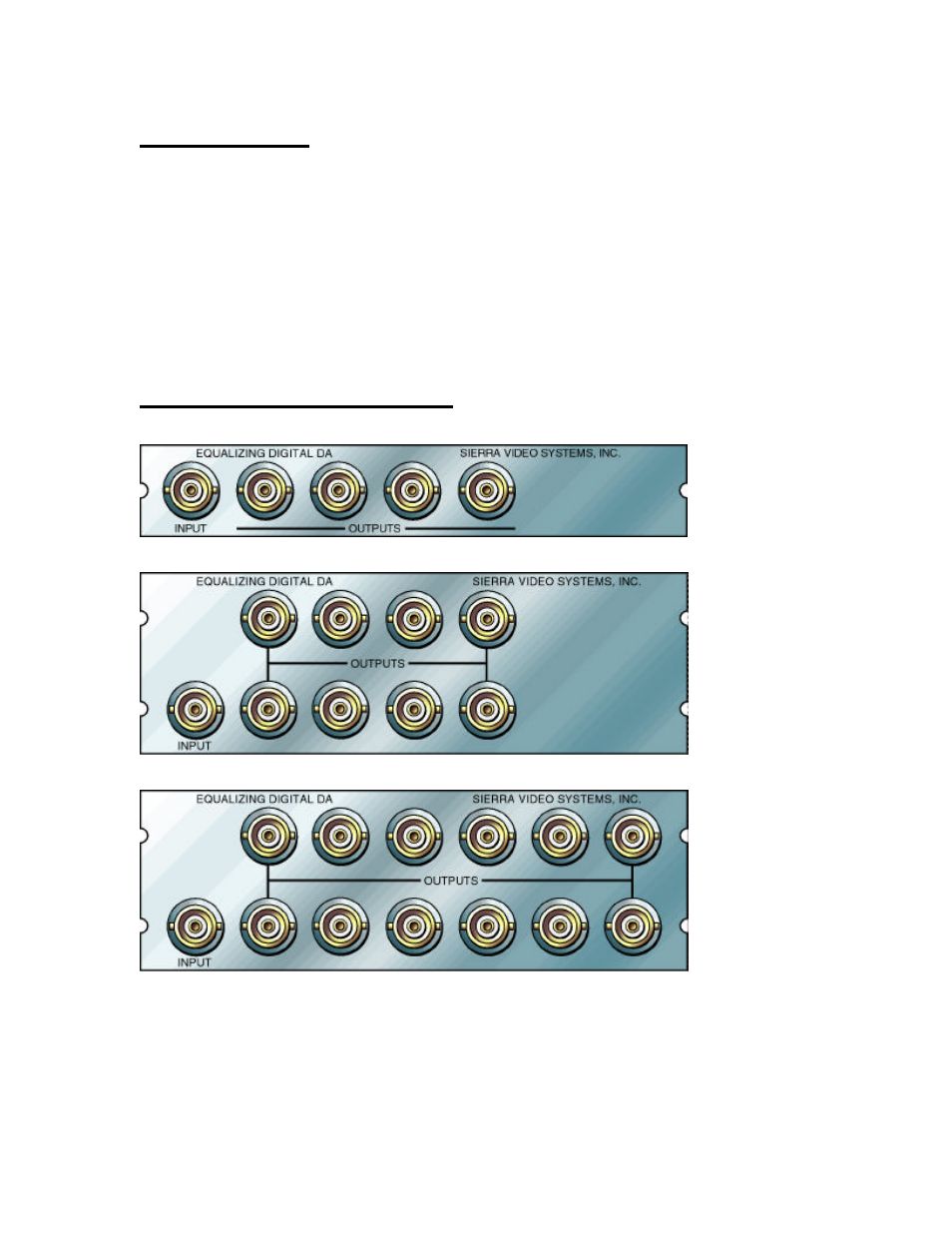 Introduction, Peripheral connections | Sierra Video 507112-xx User Manual | Page 2 / 3