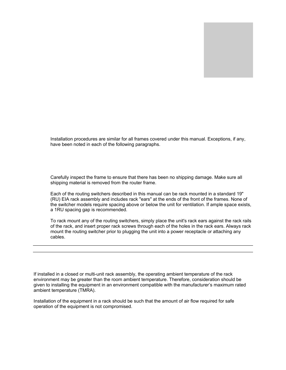 Installation | Sierra Video Pro XL Series 8 User Manual | Page 19 / 72