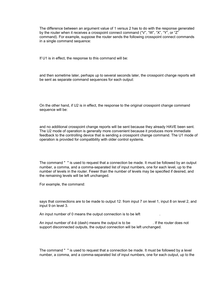 V”: connect levels, W”: connect outputs | Sierra Video Pro XL Series 8 User Manual | Page 49 / 72