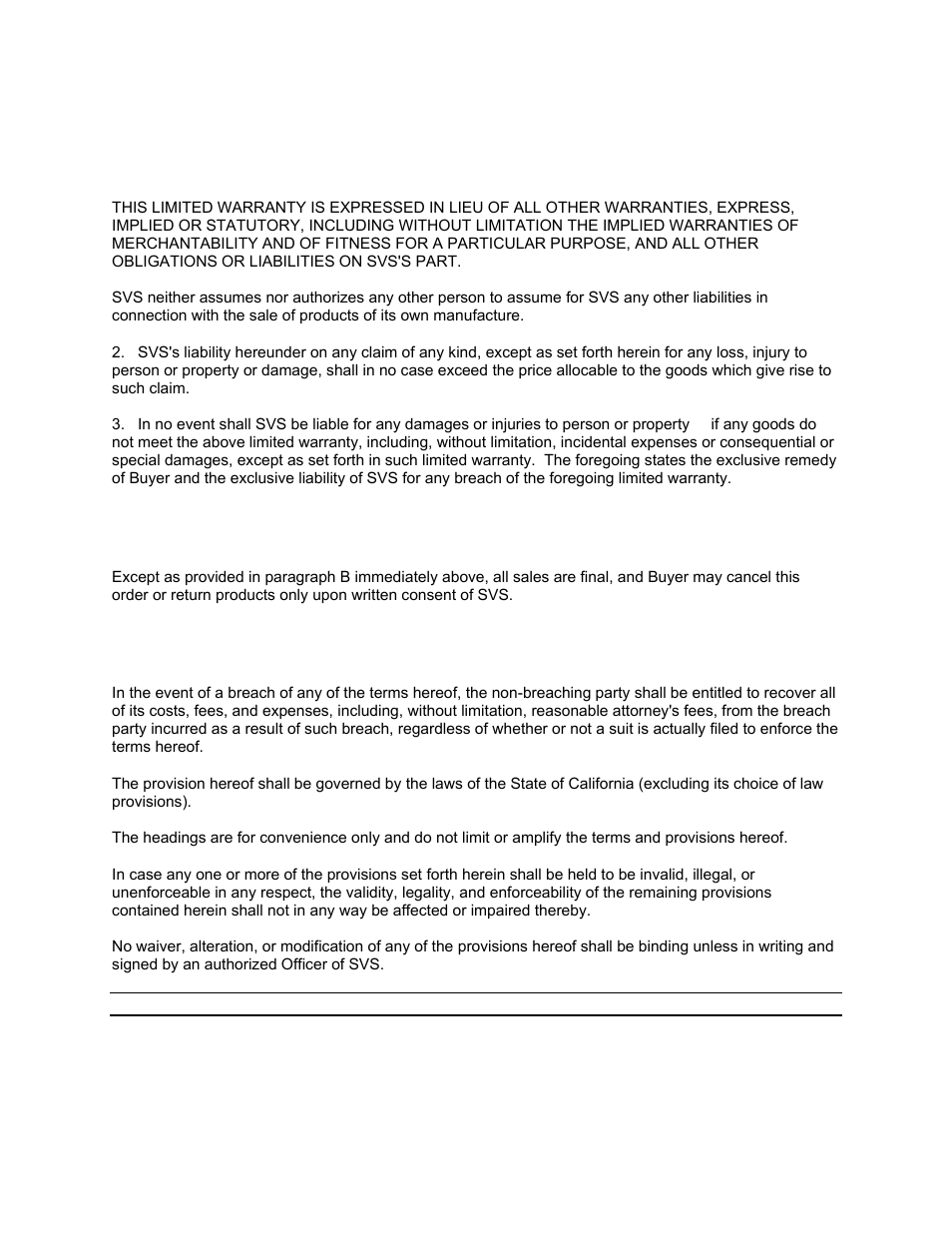 C. cancellation, D. general | Sierra Video Pro XL Series 8 User Manual | Page 72 / 72
