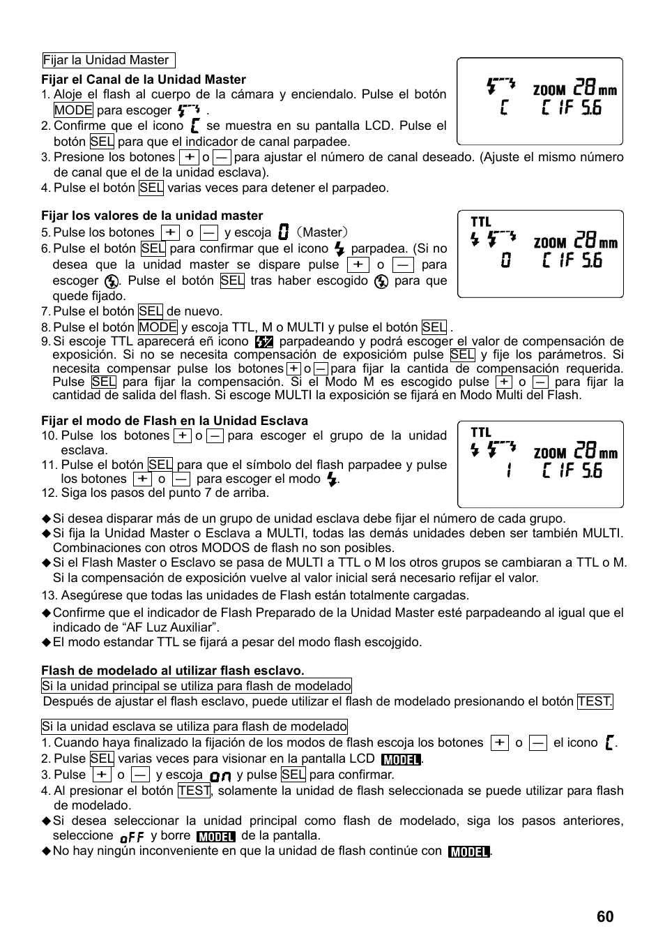 SIGMA ELECTRONIC FLASH EF-610 DG SUPER NA-iTTL (ニコン用) User Manual | Page 61 / 150