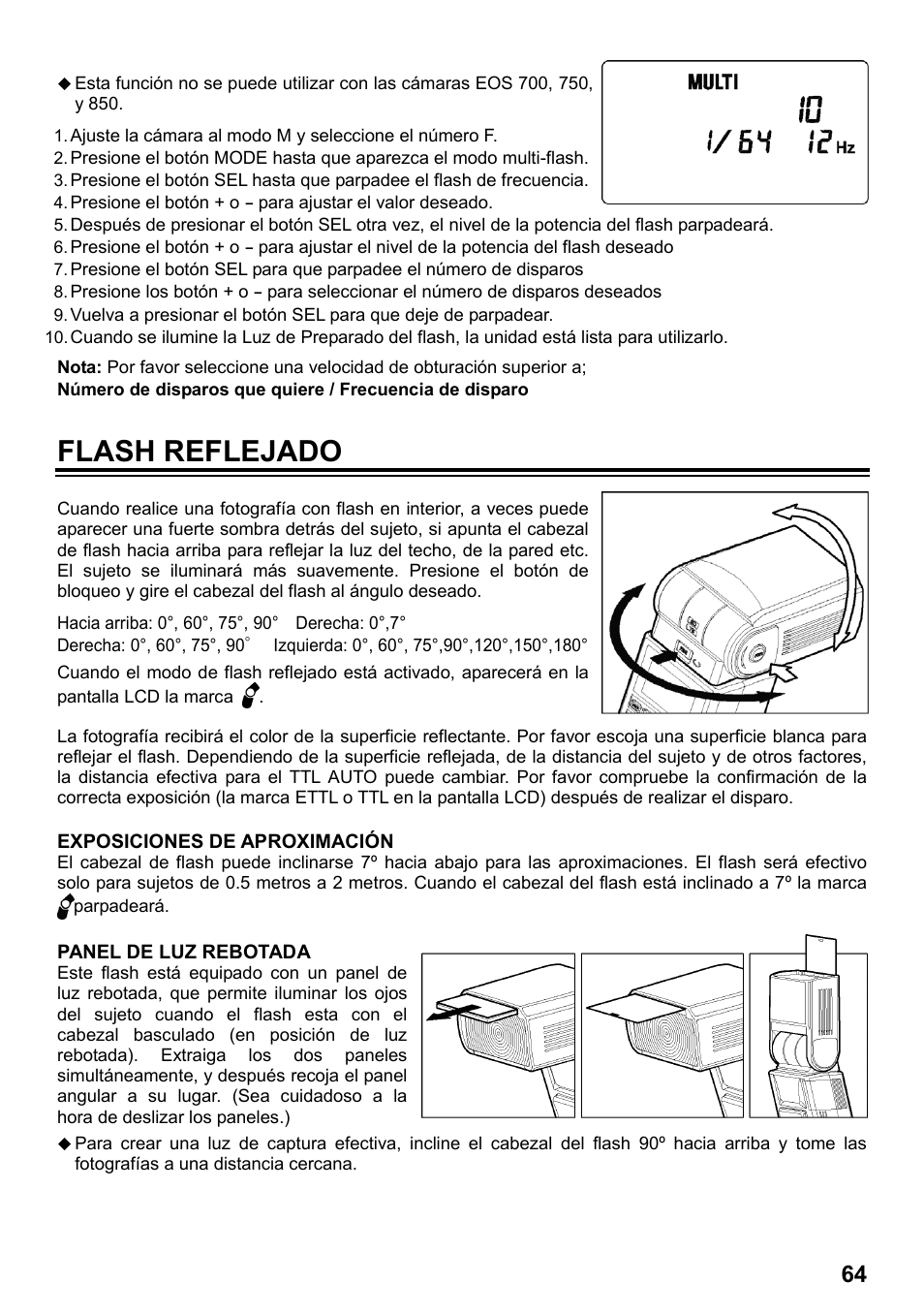 Flash reflejado | SIGMA ELECTRONIC FLASH EF-610 DG SUPER EO-ETTL II (キヤノン用) User Manual | Page 65 / 160