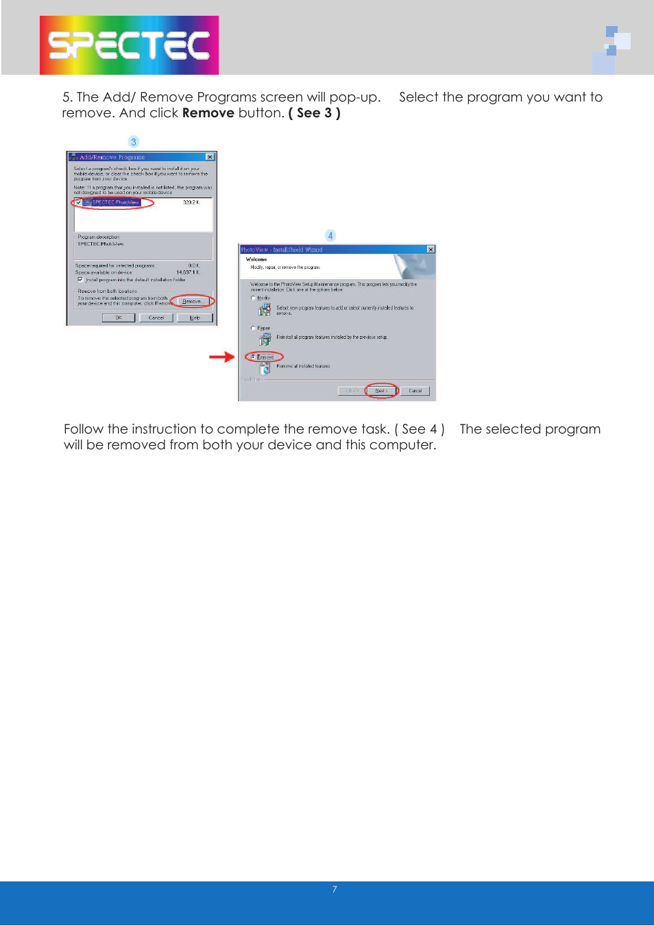 Spectec SDC-001A/003A (PPC) User Manual | Page 11 / 12