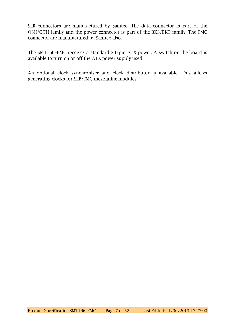 Sundance SMT166-FMC User Manual | Page 7 / 52