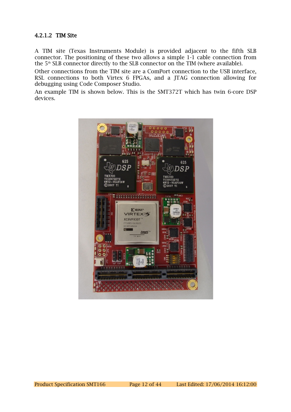 2 tim site | Sundance SMT166 User Manual | Page 12 / 44