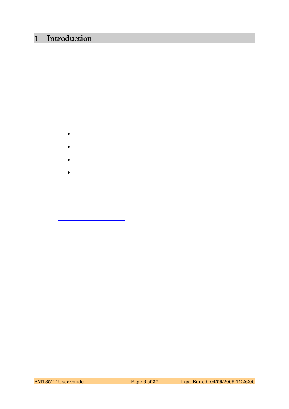 1 introduction | Sundance SMT351T User Manual | Page 6 / 37