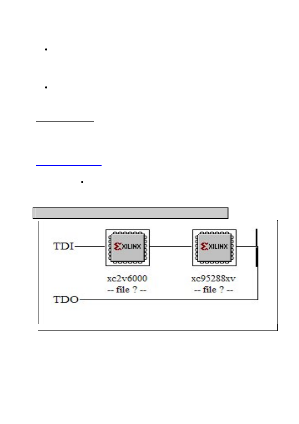 Jtag/boundary scan, Jtag programmer (impact), Figure 6: jtag chain on the smt398 | Sundance SMT398 User Manual | Page 23 / 52