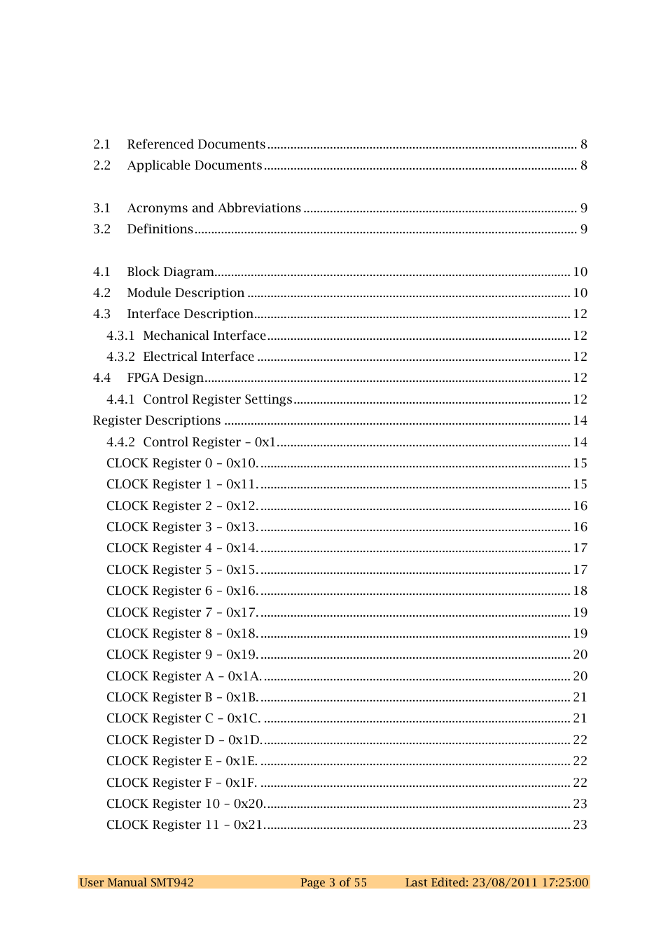 Sundance SMT942 User Manual | Page 3 / 55