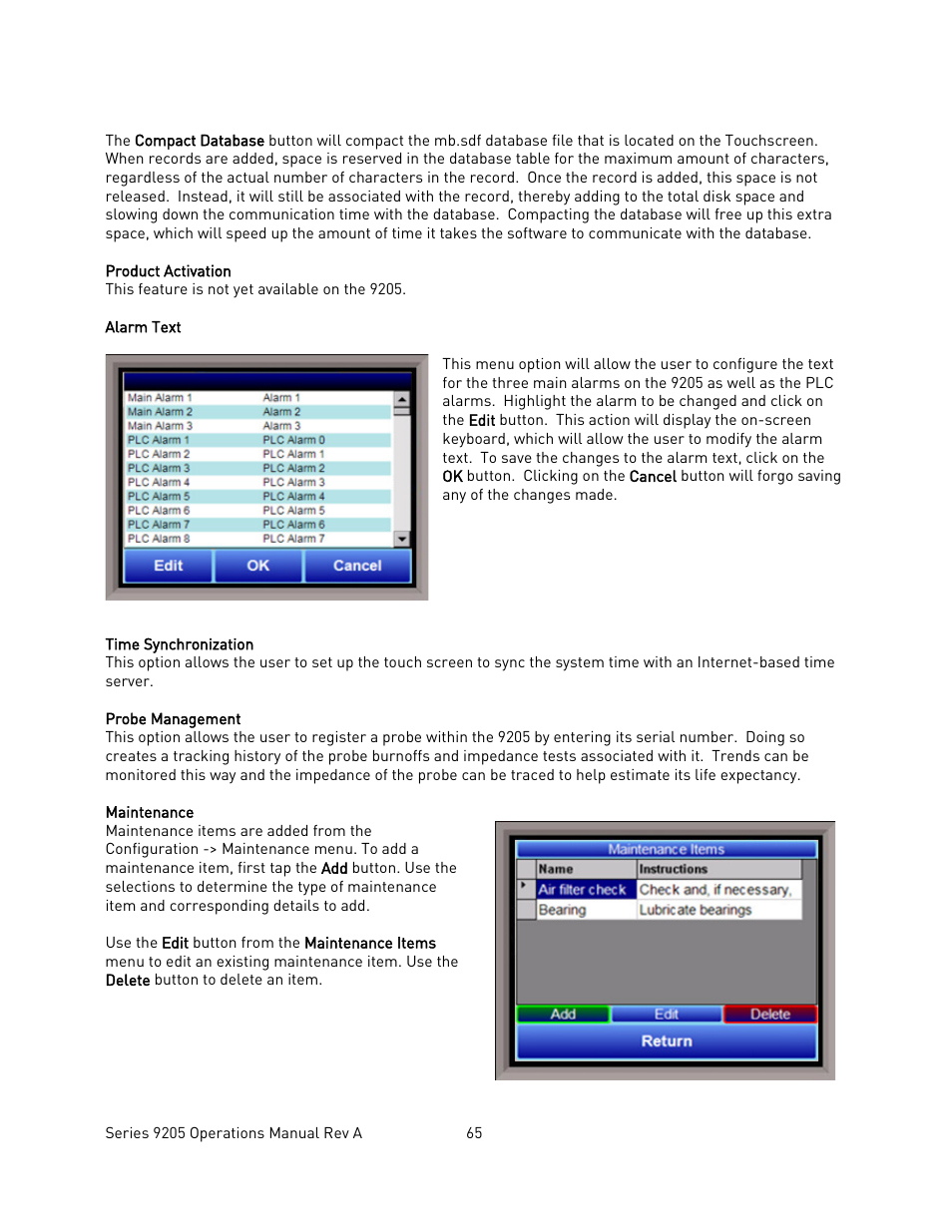 Super Systems 9205 Series User Manual | Page 66 / 235