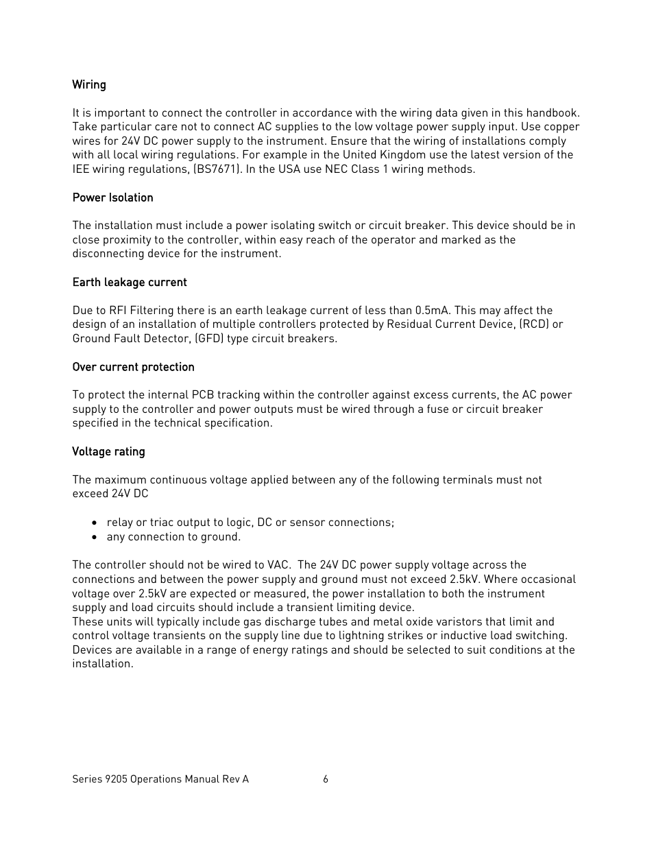 Super Systems 9205 Series User Manual | Page 7 / 235