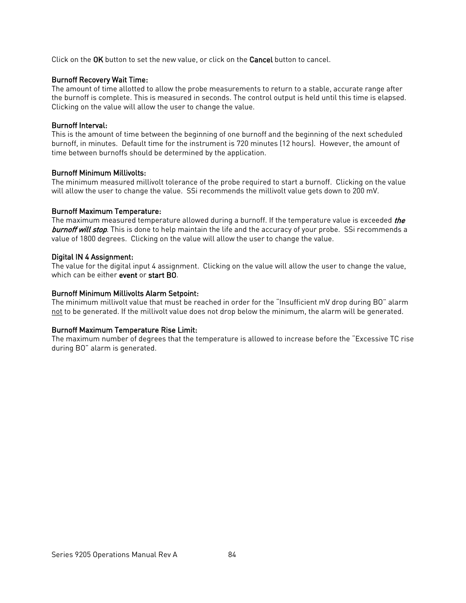 Super Systems 9205 Series User Manual | Page 85 / 235