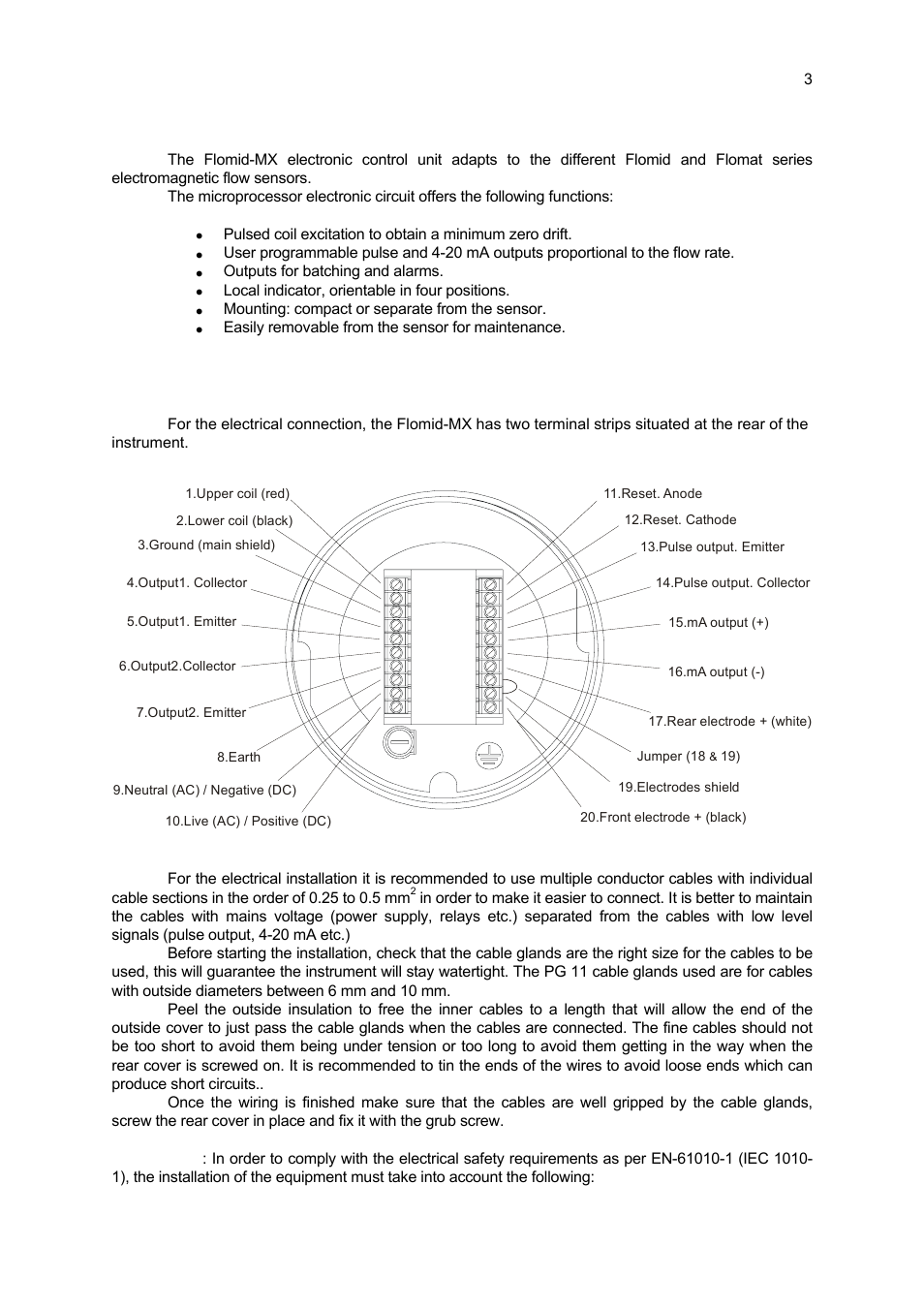 1 introduction, 2 installation instructions | Tecfluid FLOMID-MX User Manual | Page 3 / 20