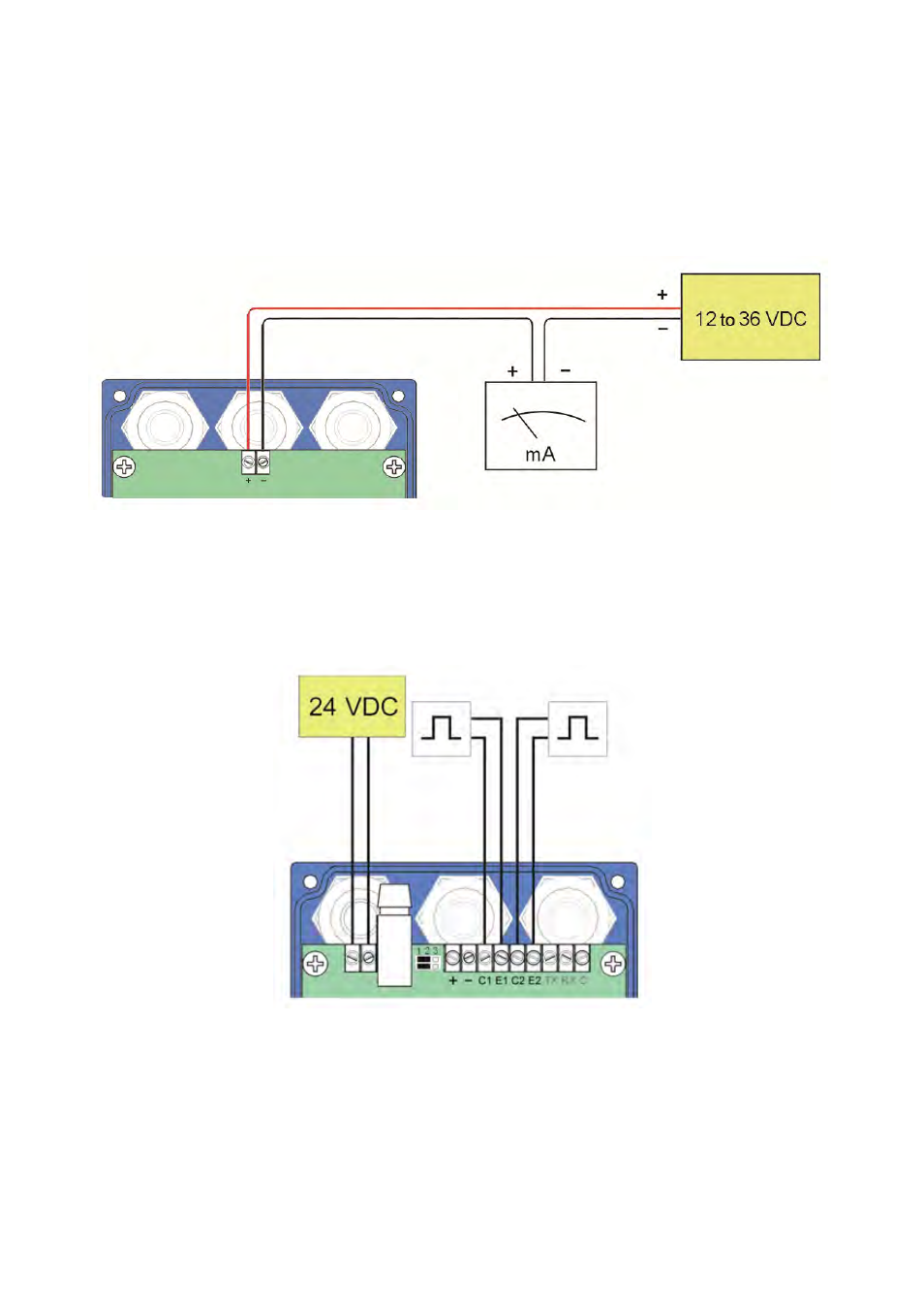 3 alarm output connection (only in models lu9x) | Tecfluid LU Series User Manual | Page 10 / 28